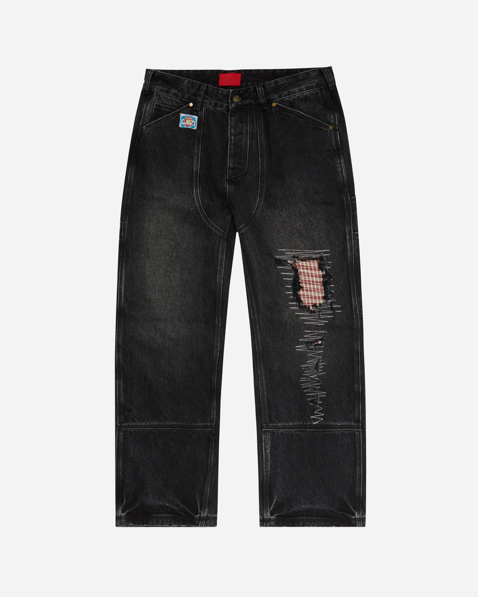 パンツ archive civarize black flare denim pants 1940 Pant Washed Black – FUGAZI®