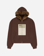 Blood Chit Hoodie Brown