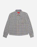 Stone Snap Flannel Blue