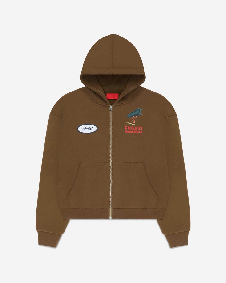 OZON COMMUNITY Hoodie Firebear Foodie M Black Solid