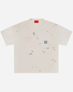 Chain Splatter Pocket Tee Cream