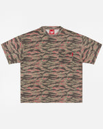 Tiger Camo Paperthin Pocket Tee Olive