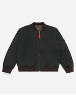 FUGAZI® FA-1 Bomber Jacket Black – dyed 8oz cotton reversible bomber jacket