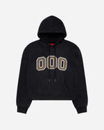 FUGAZI® HOOODIE Black – washed 14oz cotton fleece hoodie