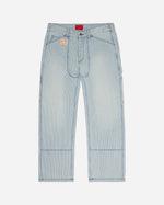 FUGAZI® Hickory Stripe 1940 Pant Blue – washed 15oz cotton work pants