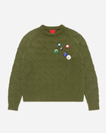 Liner Knit Sweater Olive