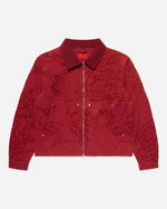 Chain Stitch Trade Route Work Jacket Red