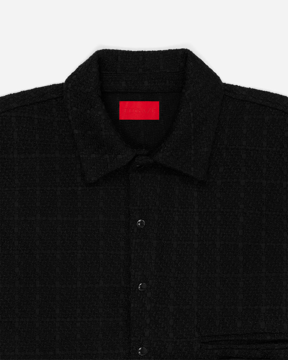 Shotgun Tweed Shirt Black – FUGAZI®