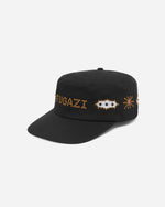 Studded Pillbox Hat Black