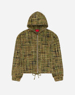 Tweed Zip Hoodie Camo
