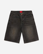 FUGAZI® Good Denim Shorts Washed Black – washed 14.5oz cotton denim shorts