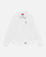 White Collar Work Jacket White