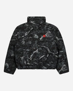 Sniper Camo Puffer Jacket Black