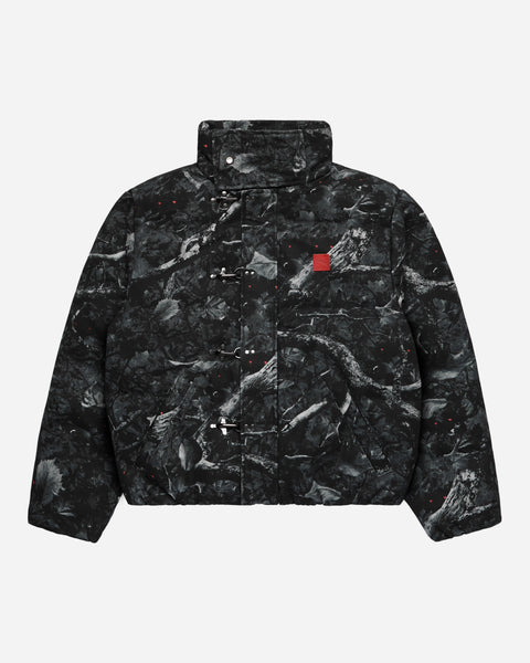 Sniper Camo Puffer Jacket Black