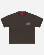 Conglomerate Double Collar Tee Oil