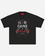 God, Guns & Fugazi Tee Black