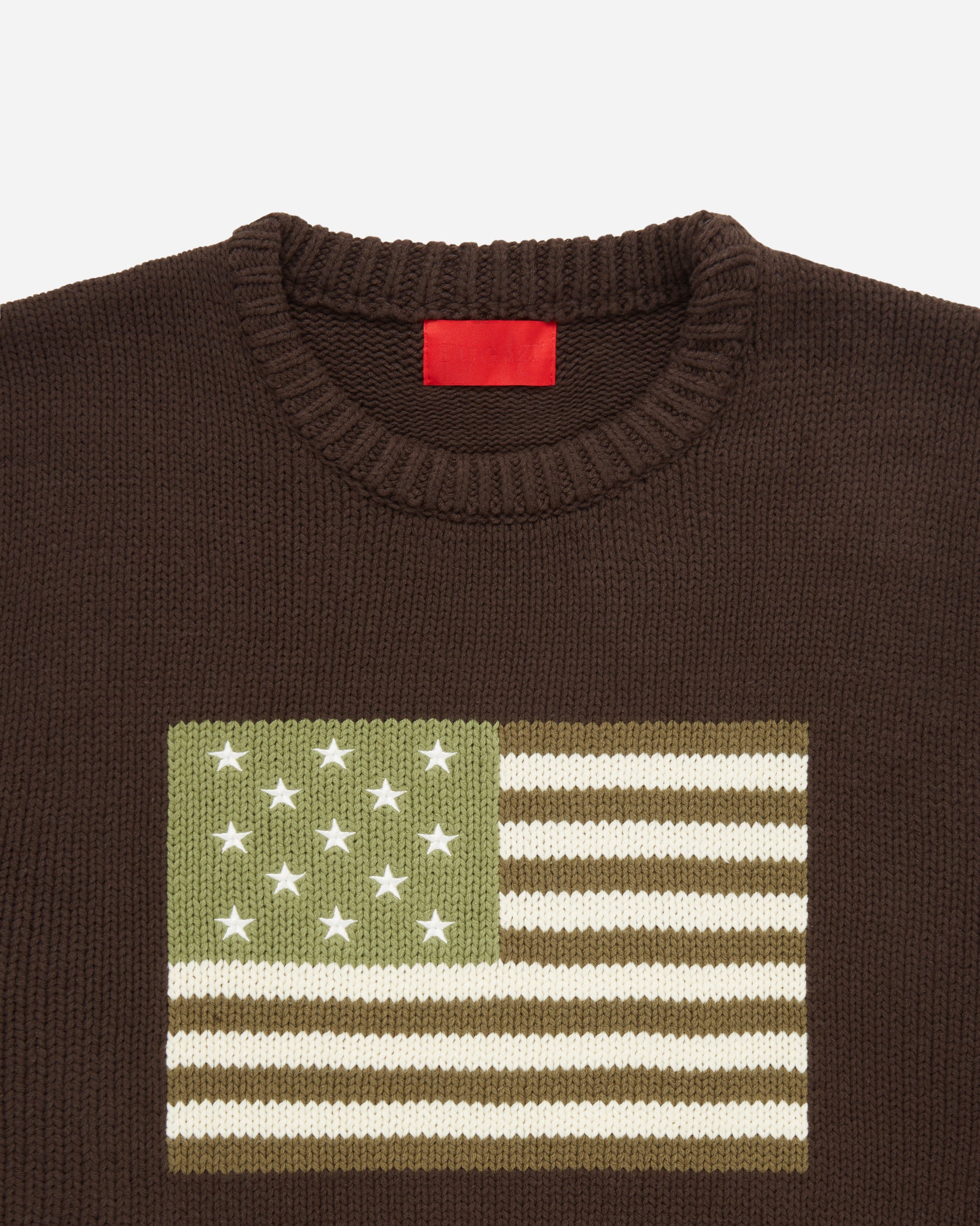 Big Green Flag Knit Sweater Oil – FUGAZI®