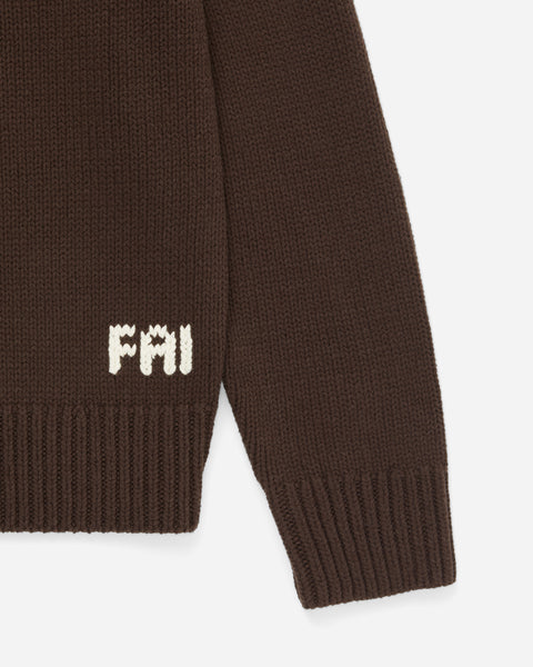 Big Green Flag Knit Sweater Oil