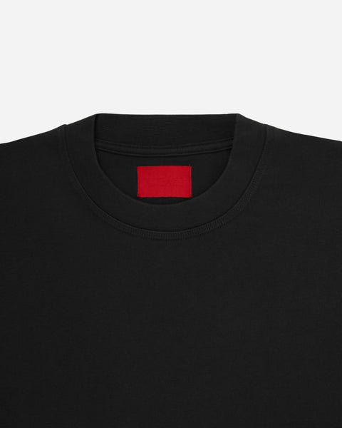Layered Waffle Tee Washed Black
