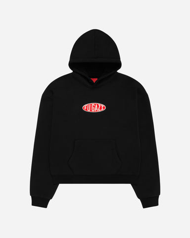 Chain Stitch Ogo Hoodie Black