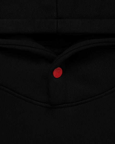 Chain Stitch Ogo Hoodie Black