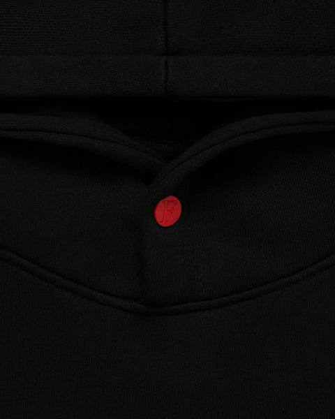 Chain Stitch Ogo Hoodie Black