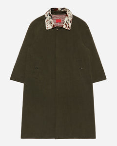 Pony Collar Balmacaan Coat Black