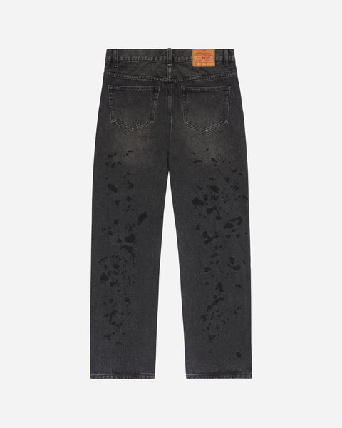 Chain Splatter Jeans Blackout