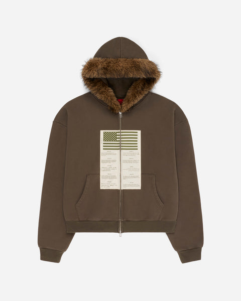 Blood Chit Hoodie Olive