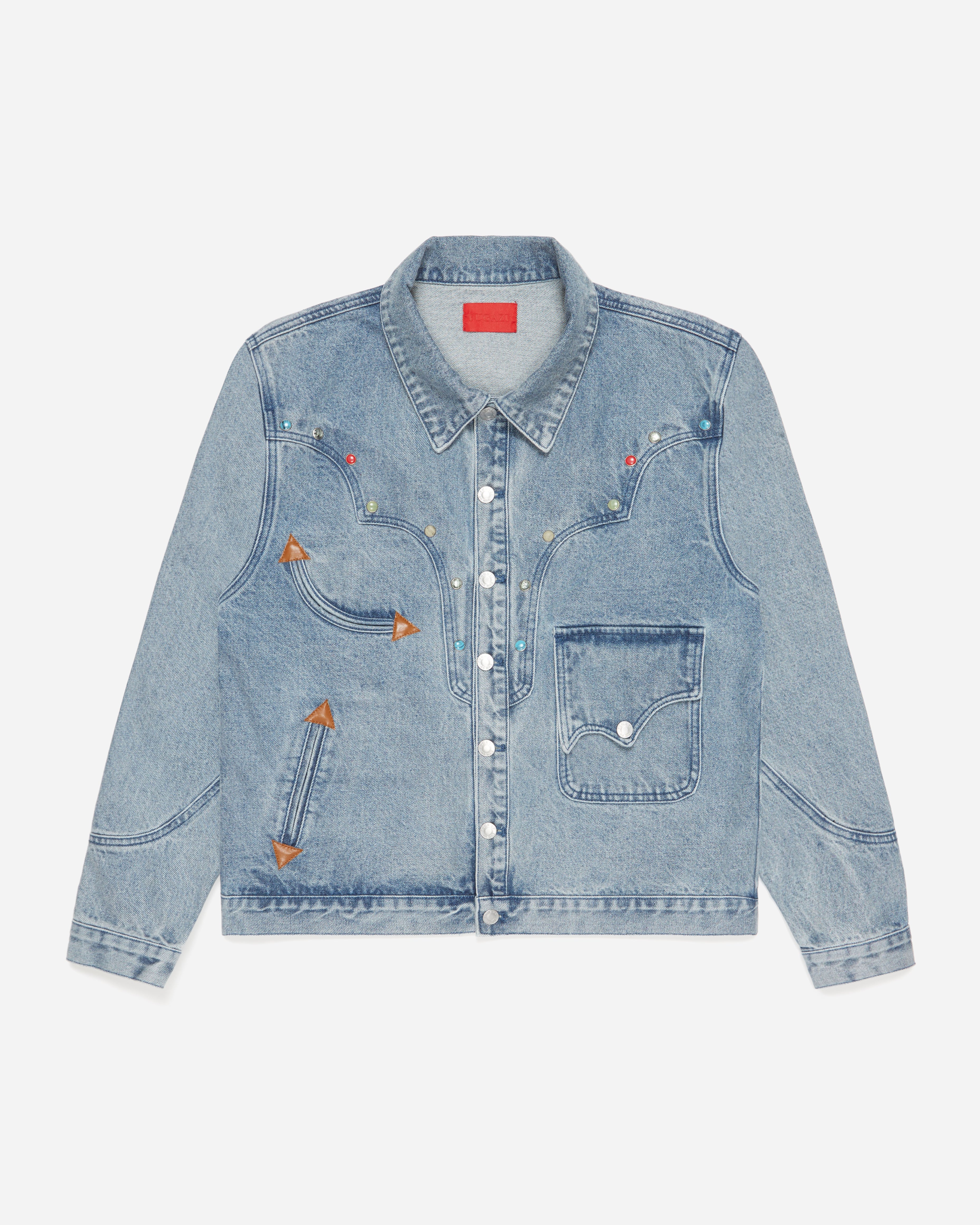 【2plan】Rogers Rivet Denim Jacket Rogers Rivet Denim Jacket - 2PLAN | 60% - Asian Fashion