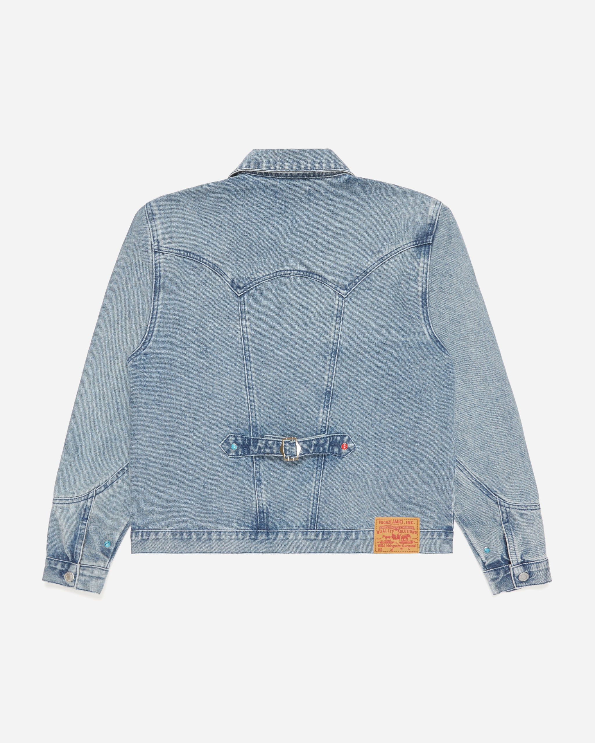 【2plan】Rogers Rivet Denim Jacket Rogers Rivet Denim Jacket - 2PLAN | 60% - Asian Fashion