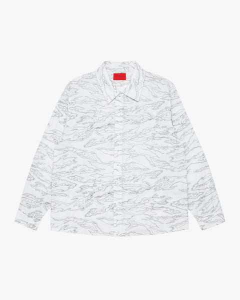 DSMS Tiger Camo Stitch Button Up