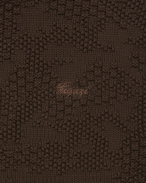 Camotex Knit Sweater Brown