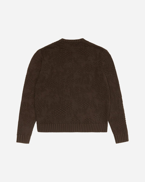 Camotex Knit Sweater Brown