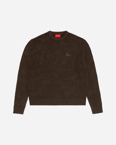 Camotex Knit Sweater Brown