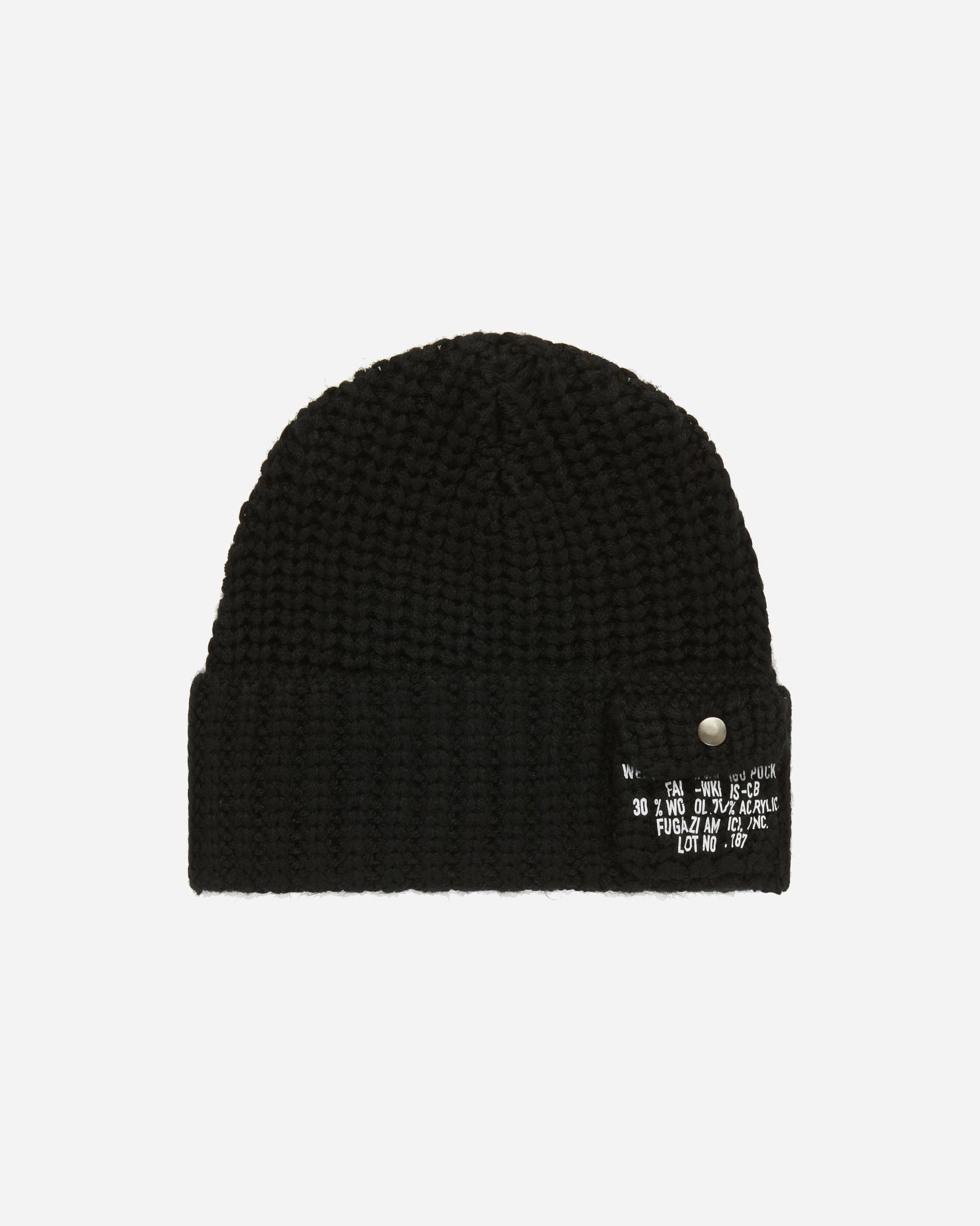 Cargo Knit Beanie Black