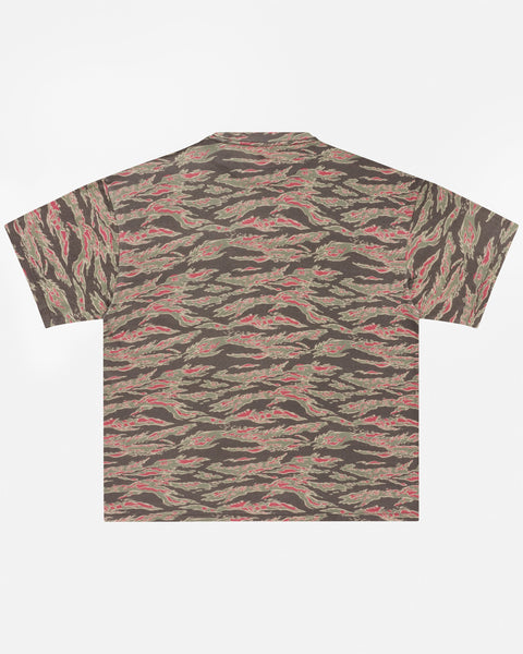 Tiger Camo Paperthin Pocket Tee Olive