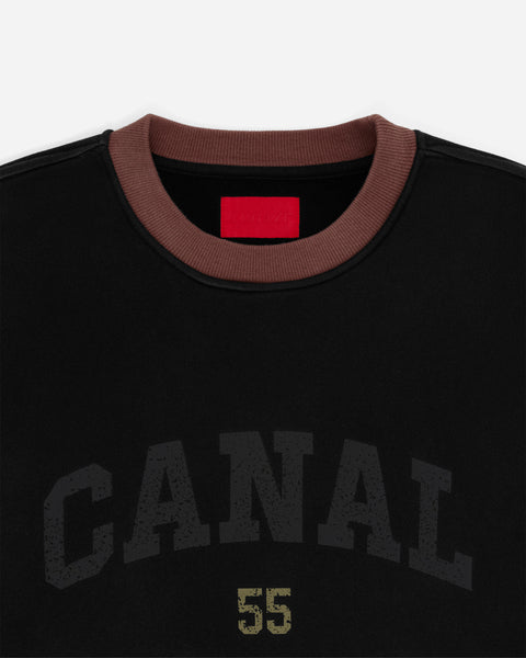 Alma Mater Crewneck Washed Black