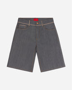 FUGAZI® More Selfish Denim Shorts Grey – unwashed 14.5oz cotton denim shorts