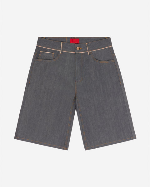 More Selfish Denim Shorts Grey