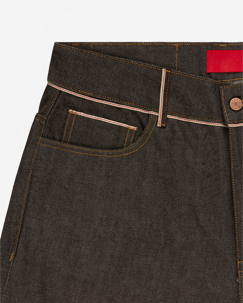 More Selfish Denim Shorts Brown