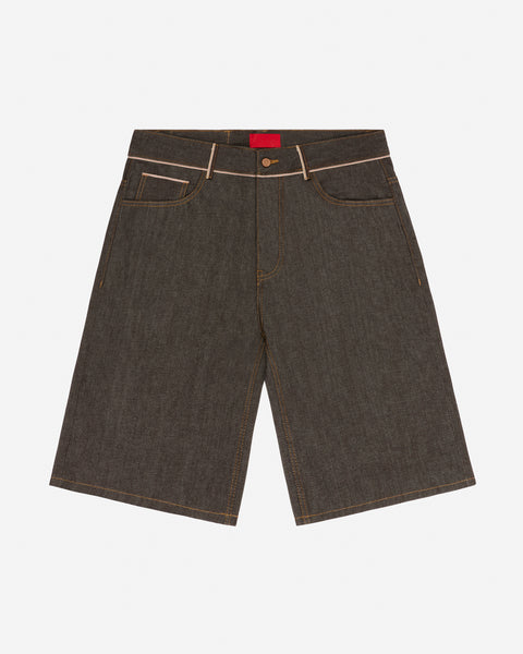 More Selfish Denim Shorts Brown