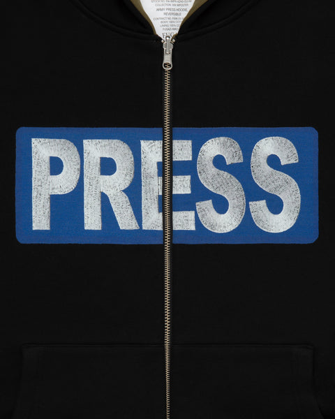 Army/Press Reversible Zip Hoodie