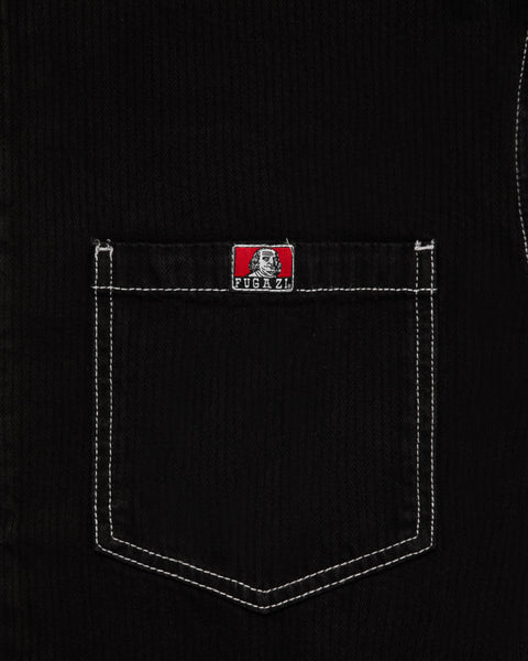 Layered Farsi Work Shirt Black