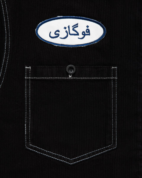 Layered Farsi Work Shirt Black