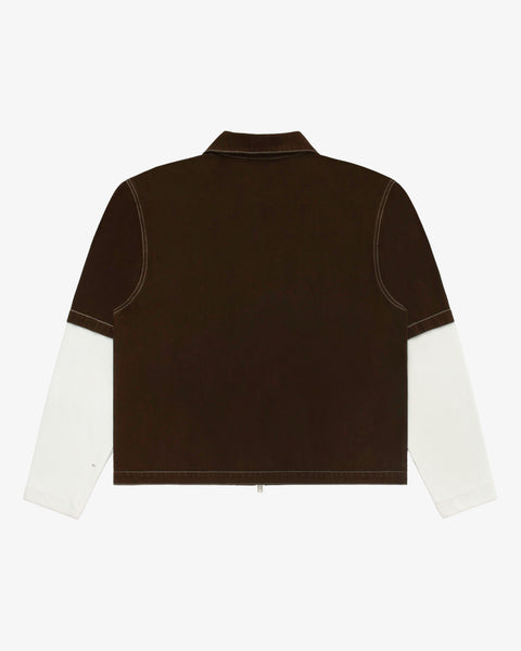 Layered Farsi Work Shirt Brown