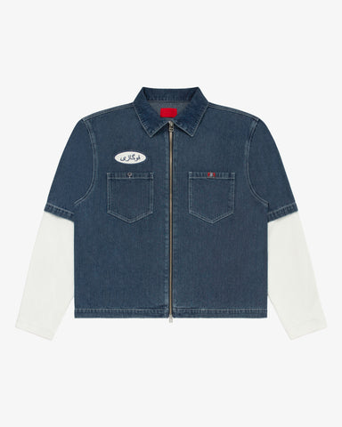 Layered Farsi Work Shirt Navy