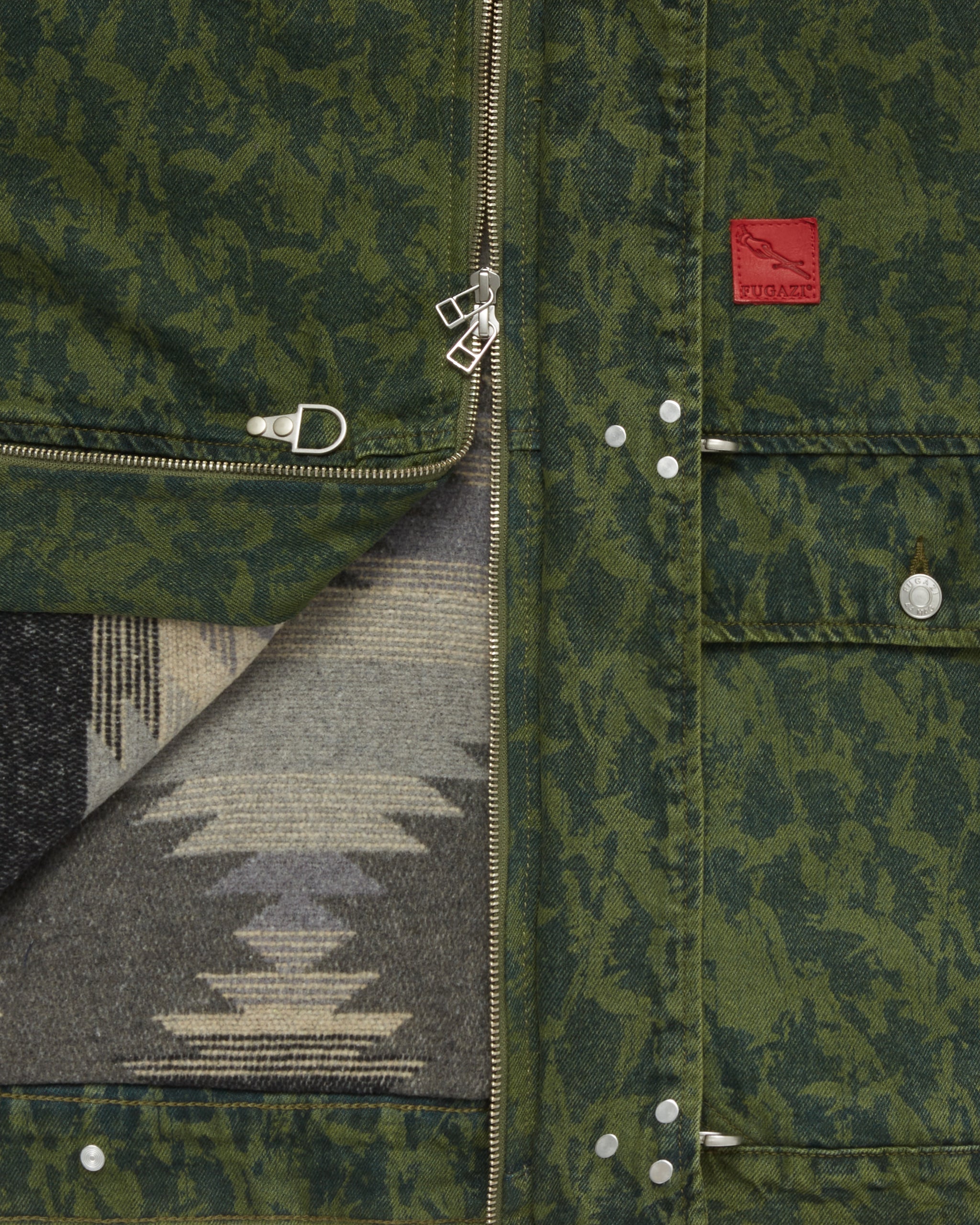 Soldier Camo Hooded Denim Work Jacket – FUGAZI®
