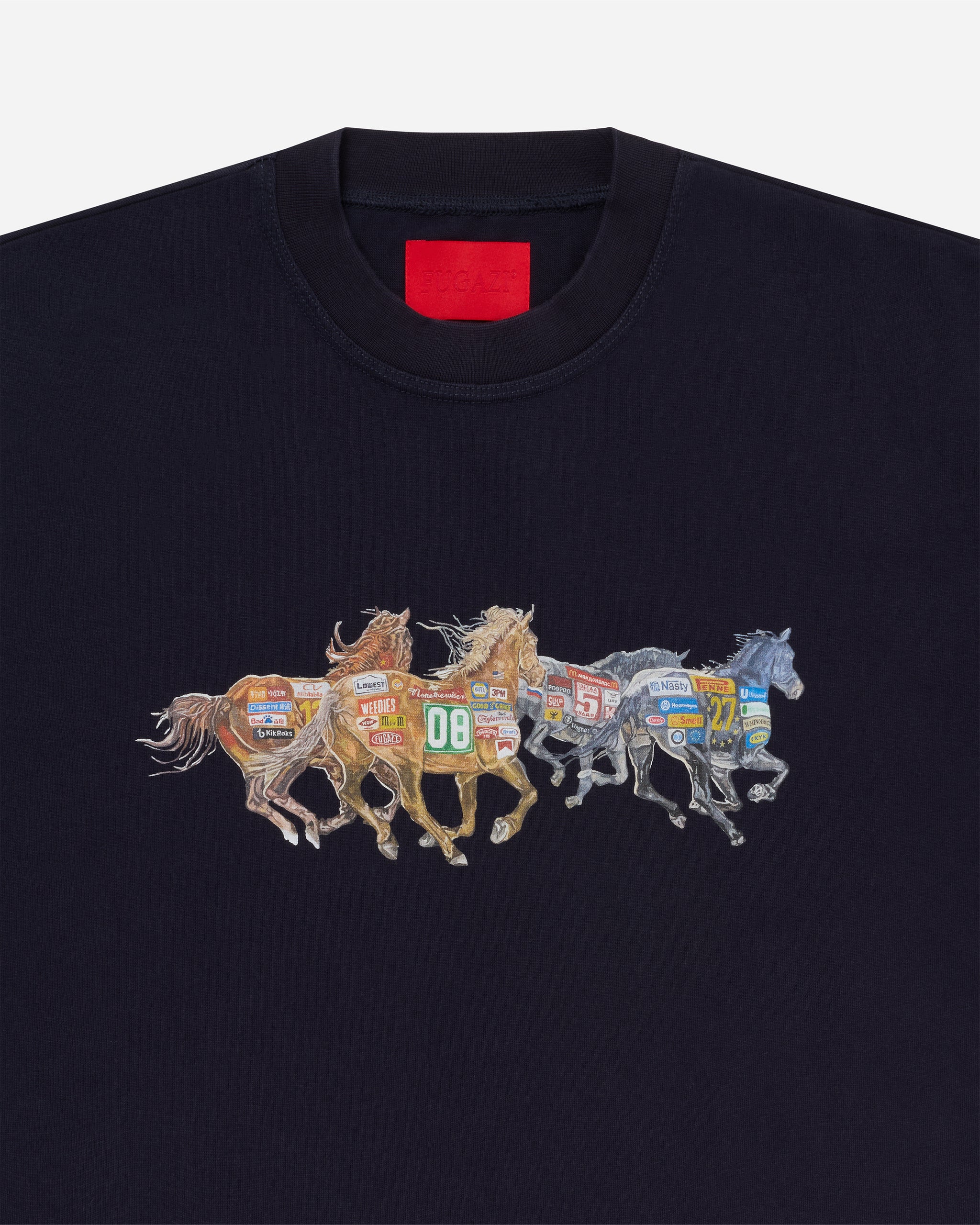 Horsepower Tee Navy – FUGAZI®