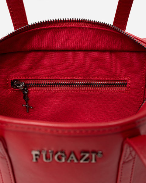 Leather Laundry Mini Bag Red